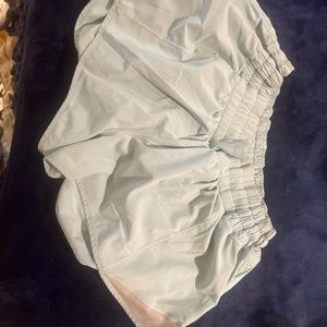 Lululemon hotty hot shorts light blue